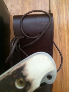 Puma Knife: Puma Skinner II Laser Cut with Stag Handle leather sheath Paperwork