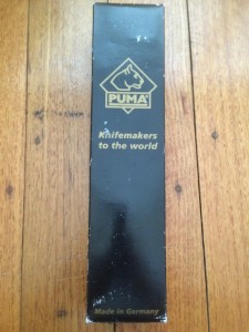 Puma Knife: Puma Skinner II Laser Cut with Stag Handle leather sheath Paperwork