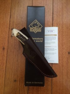 Puma Knife: Puma 2007 Buddy with Stag Handle sheath and original box
