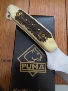 Puma Knife: Puma 2007 Buddy with Stag Handle sheath and original box