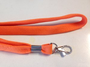 Lanyard: Blaze Orange Whistle Lanyard