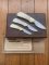 Kershaw Knife: 1982 Rare Scrimshawed set of 3 Knives in Presentation Box #142/1000