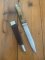 Puma Knife: Puma Vintage Pre-64 USED 3573 Boot Knife with Stag Handle & Custom Sheath