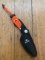 Buck Knife: 135 Paklite Caping & Skinning Knife with Orange Handle