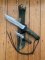 Muela older Spanish Premium Hunting Bowie Knife Twin Set and Sheath