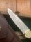 Puma Knife: Puma Original 1980's-90's 4 Star Fixed Blade Knife with Black Ebony Handle in Original Wooden Box