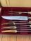 Solingen Germany 1930's-50's EL TORO 8 Piece Carving and Steak Knife set.