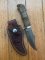 Safari Club International Limited Edition 1993 CHARLTON Damascus Hibben Hunters Bowie Fixed Blade with Sheath 23-100