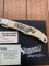 Schrade Vintage Limited Edition SC500 USA-Made Scrimshaw Large Moose Folding Knife, Box and Leather Pouch