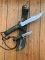 Nieto older Spanish Premium Hunting Bowie Knife Twin Set and Sheath