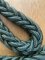 Dog Lead: Thick Green Para Cord 1.1m Dog Lead with Heavy Duty Clip.