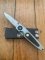 Puma Knife: Puma HUNTEC II Plain Edge Black Handled Linerlock Folding Knife in Puma Box