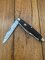 Puma Knife: Puma rare vintage PUMASTER 1972 'STOCK' 3 blade Fold back Knife with Dark Brown Jigged Bone Handle #41272