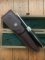 Puma Knife: Puma Original 1980's-90's 4 Star Fixed Blade Knife with Black Ebony Handle in Original Wooden Box