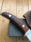Small Japanese Custom Made Drop Point Hunter with Thuya Wood Handle