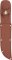 Knife Sheath: Brown Leather Sheath - 6 inches