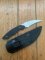 Al Mar Japan BU2-2 Backup 2 Fixed 3" Hawkbill Blade, Micarta Handle, Leather Sheath