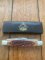 Puma Knife: Puma Stockman Folding Knife with Jigged Red/Brown Bone Handle