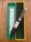 Puma Knife: Puma 1981 Vintage 3573 Boot Knife with Stag Handle Sheath in Puma Green/Yellow Box