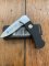Puma Knife: 2004 Puma 4 Star Mini Folding Lock Knife with Black Buffalo Horn Handle