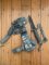 Ontario ASEK Multi-Cam Survival Knife System 5" Blade, Strap Cutter, Sheath & Tactical Thigh/Belt Sheath