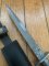 COMMANDO BLADED KNIFE WITH 200 LAYER DAMASCUS BLADE AND ROSEWOOD HANDLE