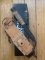 Ontario 2021 Model Pilots Survival Knife Straight Edge Knife with Leather Handle and Leather Sheath