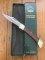 Puma Knife: Puma 1995 Trail Boss/Emperor 975 Folding Knife with Jacaranda Handle Original Box #51592