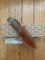 LionSTEEL Italy. Model M4 CVG Green Canvas Micarta Handle with Leather Sheath