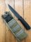 Kizlyar Knife: Kizlyar Original Korshun Military Knife with Elastron Rubberised Handle and Tactical Sheath #8016