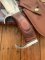 United Cutlery Gil Hibben HTF Recon Bowie with Brown Leather Sheath