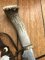 Ken Richardson Custom Handmade 5" Bowie Blade Hunting Knife with Deer Antler Handle & Custom Sheath