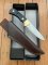 Puma Knife: Puma Original 1979 4 Star Fixed Blade Knife with Black Micarta Handle in Black Puma Box