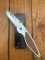 Puma Knife: Puma 2002 Handic Linerlock Brushed Silver & Wood Frame Folding Knife