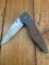 Puma Knife: Puma 2002 Handic Linerlock Black & Wood Frame Folding Knife