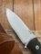 LionSTEEL Italy. Model M4 GBK Black G10 Handle with Leather Sheath