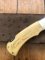 Puma Knife: Puma 1987 Original Scrimshawed 4 Star Folding Lock Blade Knife with Cape buffalo in Presentation Box