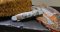Puma Knife: Puma Medici 2024 Special Limited Edition, Damascus, Mammoth Tooth and Gold Etching in Display Box 0/50