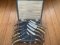 ASHBERRY Sheffield England 1930's-50's 12 Piece Stag Handled Knife & Fork Set.