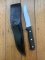 Toledo Australian Made Vintage Bowie Knife in Black Leather Flap Over Sheath