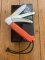 Puma Knife: Puma IP La Caza 3 Blade Orange Micarta Folding Lock Knife