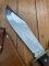 Western USA W49 Big Mirror Finish Bowie Knife with genuine Sheath