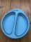 Collapsible Food Grade Silicone Compact Dog Food Bowl or Water Bowl in Blue
