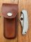 Spyderco SEKI Japan 1990's G-2 WORKER Straight Blade Lock Back Folding Knife with Pouch