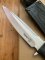 Kizlyar Knife: Kizlyar Original Phoenix Satin Military Knife with Elastron Rubberised Handle and Leather Sheath #628