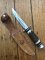Puma Knife: Puma Circa 1980's Original 7123 Medium Scout/Hunter Knife with Sambar Handle and Original Sheath