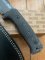 LionSTEEL Italy. Model T5 MI Canvas Micarta Handle Black Blade with Leather Sheath