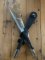J.NOWILL & SONS  J.ADAMS SHEFFIELD ENGLAND BLACK/SILVER FS COMMANDO KNIFE
