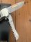 Puma Knife: Puma Custom Stag Antler Handled Lock Back Folding Knife & Saw Blade