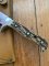 Puma Knife: 1990 Puma Big Big Bowie knife with Stag Antler Handle in original Tan Brown Sheath